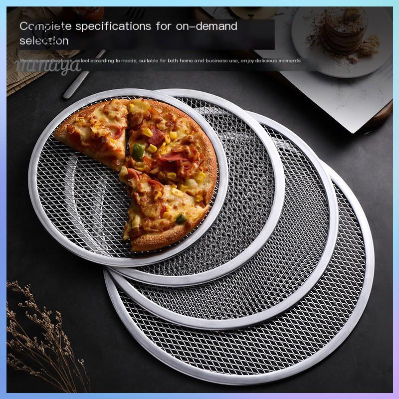 Dwi 8-13 Inch Tái Sử Dụng Không Dính Bánh Pizza Màn Hình Pan Nhôm Hợp Kim Net Bakeware