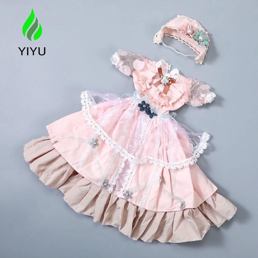 YIYU 1 / 3 Quần áo búp bê BJD, Váy treo công chúa Rococo cổ điển 60cm, Phụ kiện búp bê Tinh tế Gothi