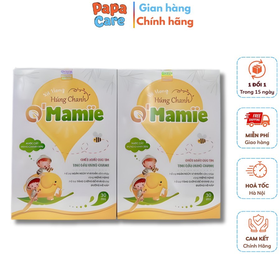 Xịt Húng Chanh O’Mamie 20ml – Dạng Xịt Thảo Dược Cho Bé