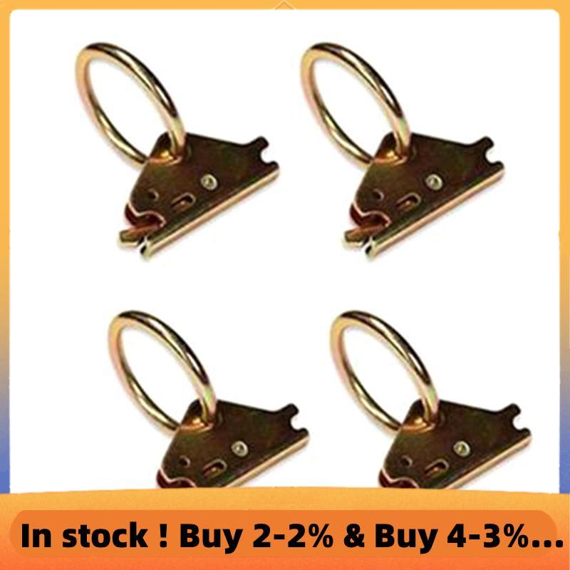 4 Gói Thép E-Track O-Ring Tie-Down Neo cho E-Track Tie-Down Hệ thống Hàng hóa an toàn trong Xe kéo p