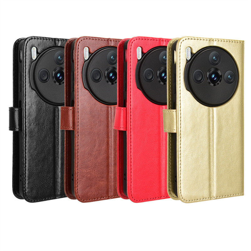 Thích hợp cho ZTE nubia Z60S Pro Ốp điện thoại ZTE nubia Z60S Pro Flip Leather Case Crazy Horse Patt