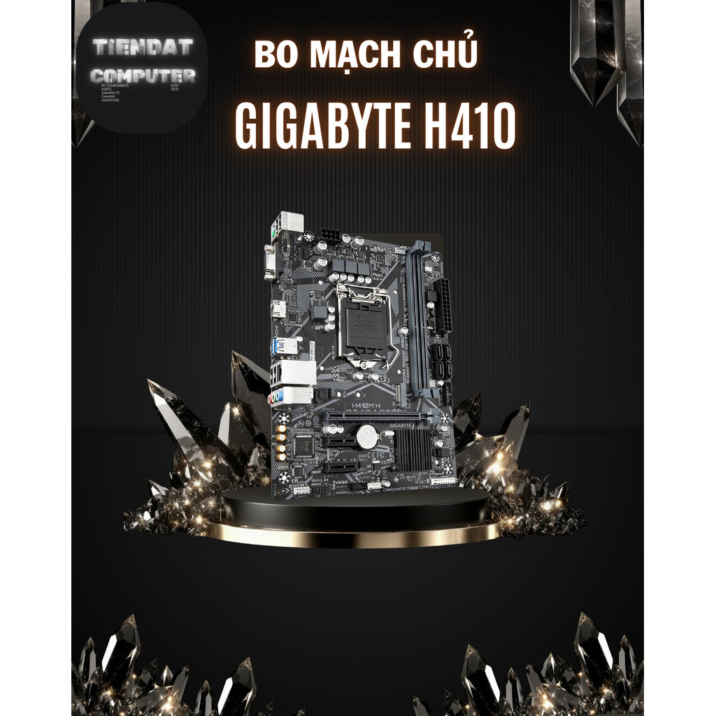 Mainboard Gigabyte H410 – Socket Intel LGA 1200 | Hỗ Trợ 10th Gen | Tối Ưu PC Gaming & Làm Việc