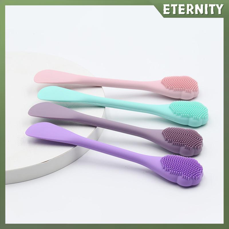 ETERNITY Double Headed Silicone Face Cleaning Scrubber Brush Facial Mask Brush Applicator For Women 
