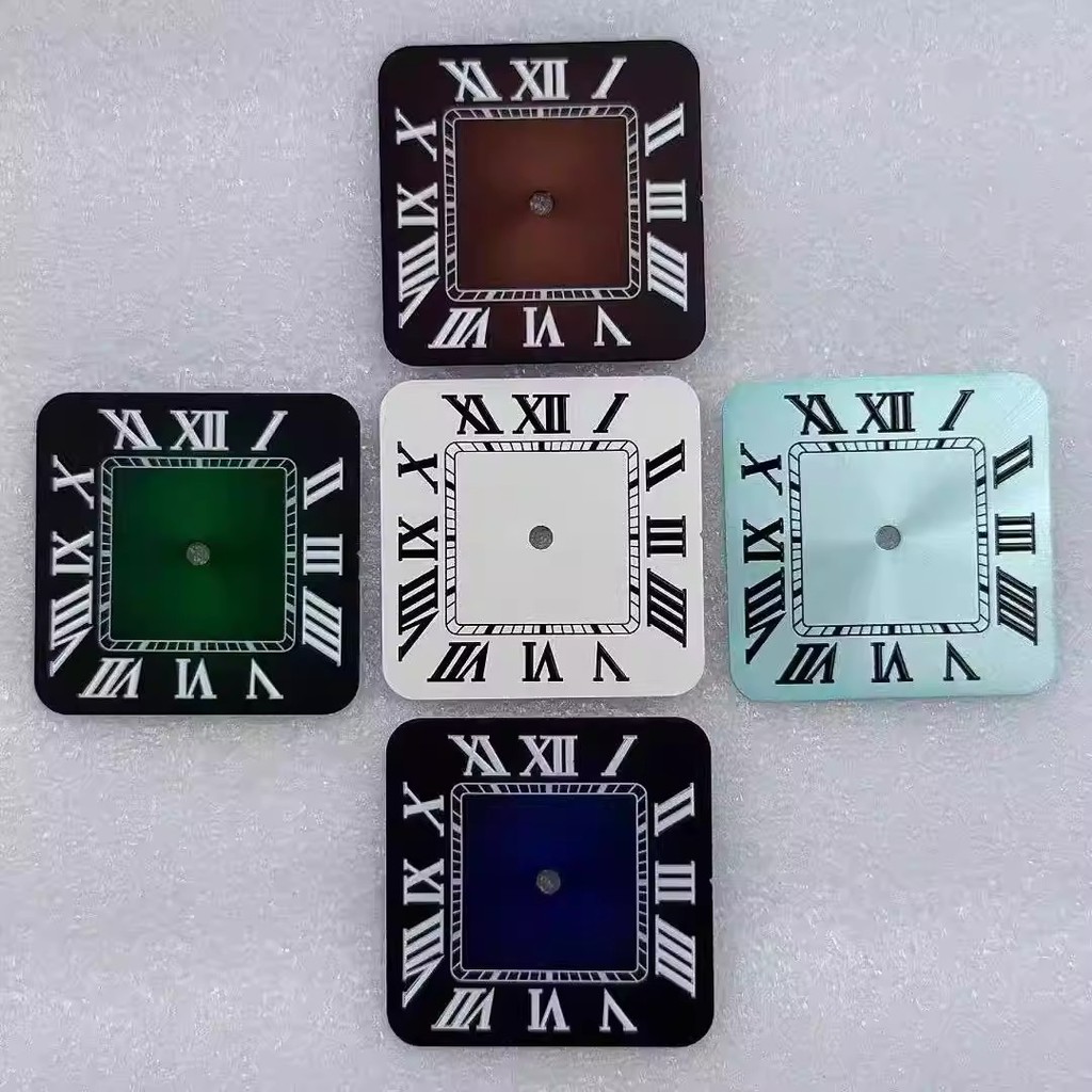 [Mới 35] NH35 Mặt Số Vuông La Mã Không Có logo Mặt Số Đường Kính 27mm Đồng Hồ Cơ Sửa Đổi NH35 Phụ Ki