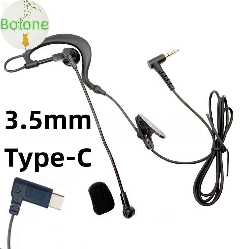 Bolone 1 Cái Tai Treo Loại Trọng Tài Tai Nghe 3.5mm / Type-C Giao Diện Cho V6 Pro + Mũ Bảo Hiểm Xe M