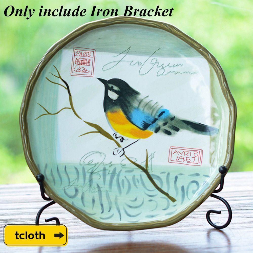 TCLOTH Display Stand Art Photo Pedestal Craft Bracket Black Iron