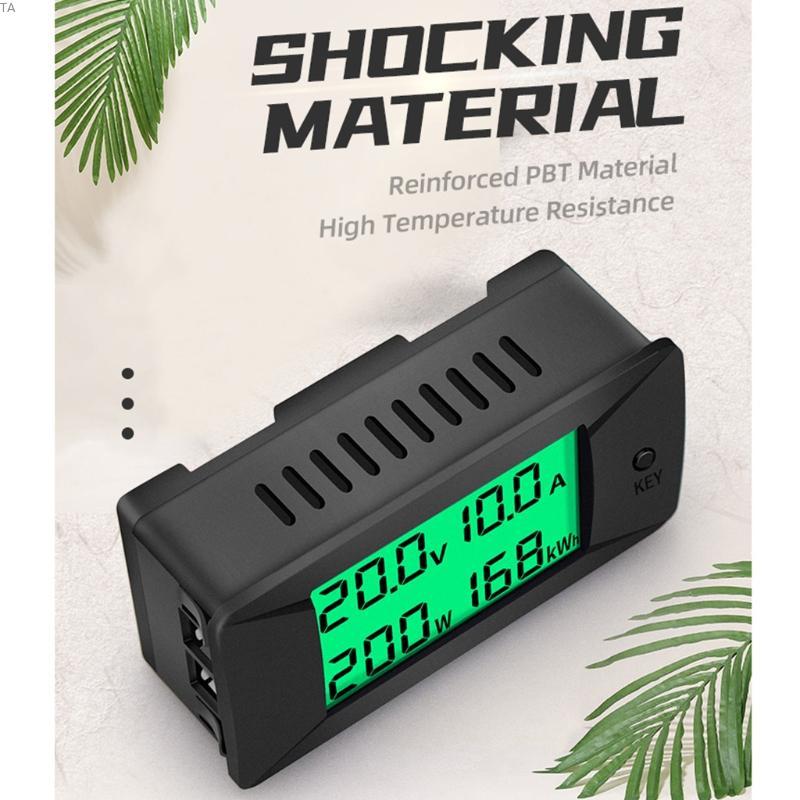 TG DC Hiển Thị Kỹ Thuật Số Vôn Đồng Hồ Đo Ampe Kế Hai Chiều Công Suất Kwh Watt Meter
