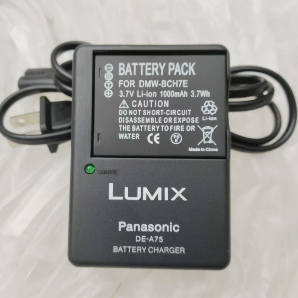 Sạc + Pin Thích Hợp Cho Máy Ảnh Kỹ Thuật Số Panasonic CCD FP1 FP2 FP3 FT10 DMW-BCH7E BCH7GK