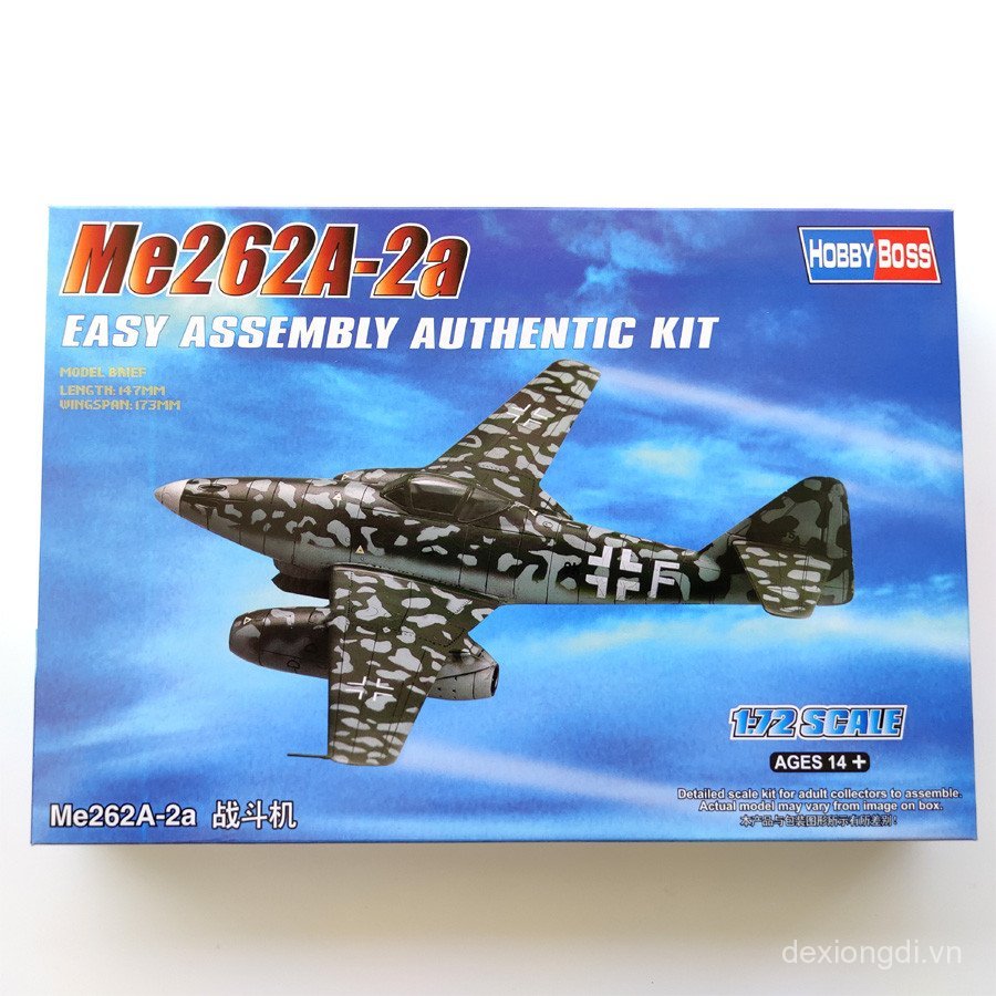 Me262 Fighter Trumpeter 1: 72 Mô hình máy bay chiến đấu Mô hình Máy bay lắp ráp Trò chơi quân đội Đứ