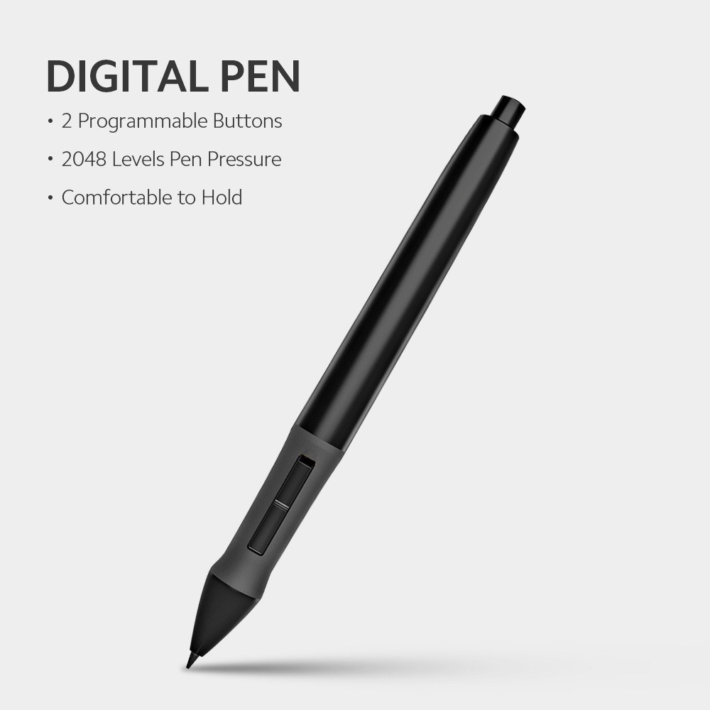 Bút pin Huion P68 PEN68 Bút kỹ thuật số Stylus Vẽ cho máy tính bảng đồ họa MỚI 1060PLUS, WH1409-2048