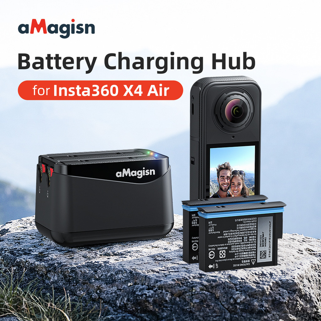 Cho Insta360 X4 Pin Không Khí Đế Sạc Nhanh 360 Lưu Trữ Cho Insta360 Phụ Kiện Máy Ảnh