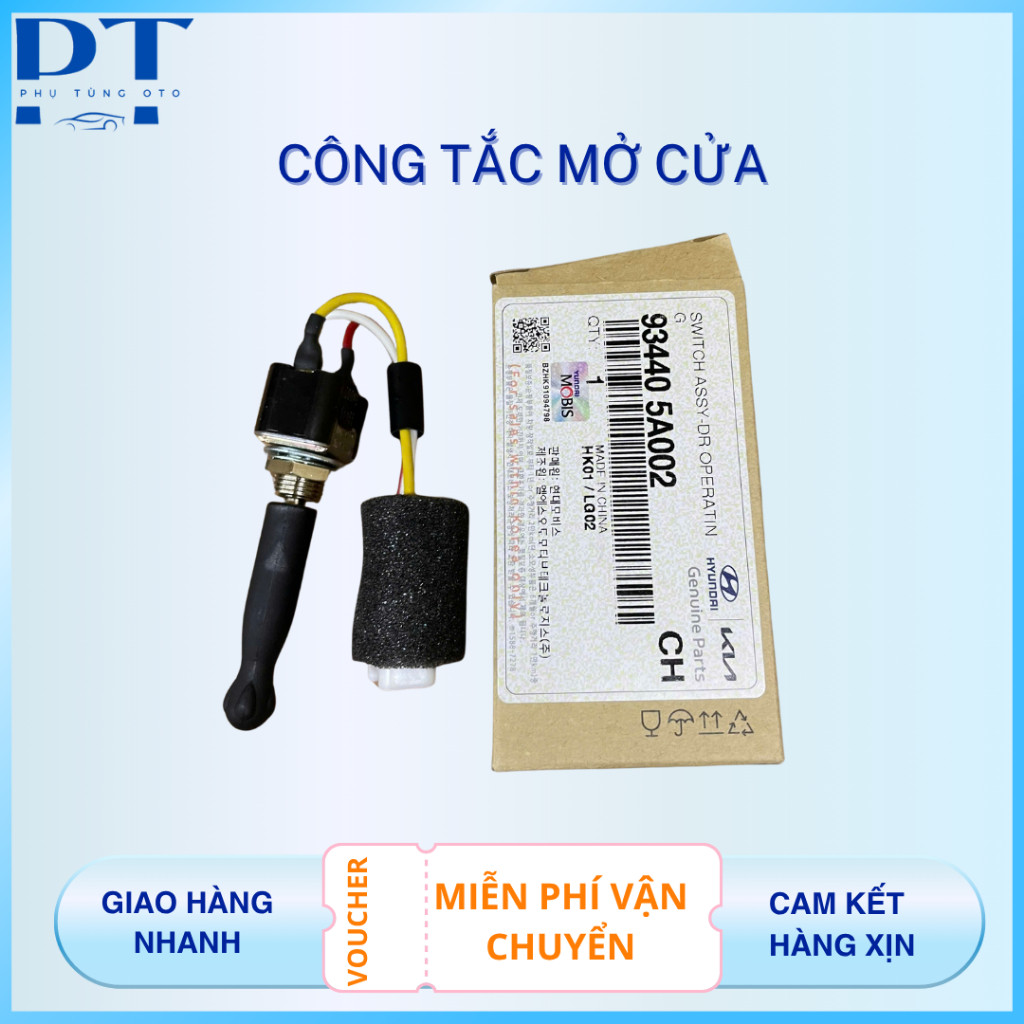 Công Tắc Mở Cửa xe Hyundai, HD County hàng xịn Mobis mã 93440-5A002
