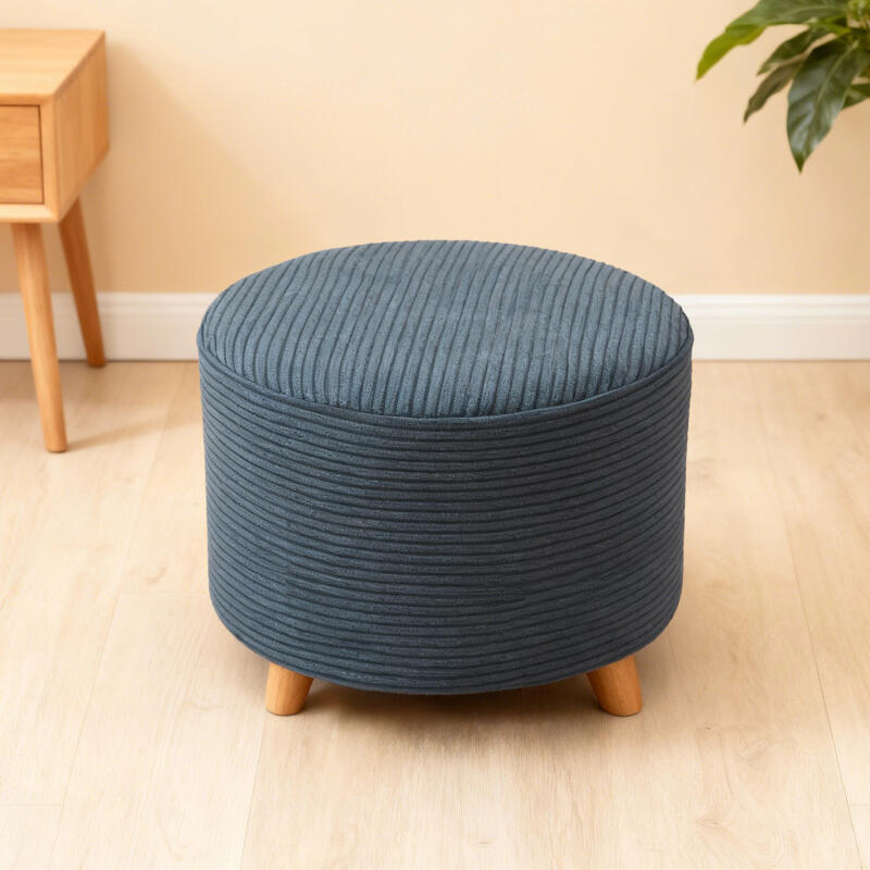 Vòng Ottoman Foot Rest Pouf & Pouf Cover - Làm dày vải nhung & sang trọng, Tấm bảo vệ đệm cho ghế so