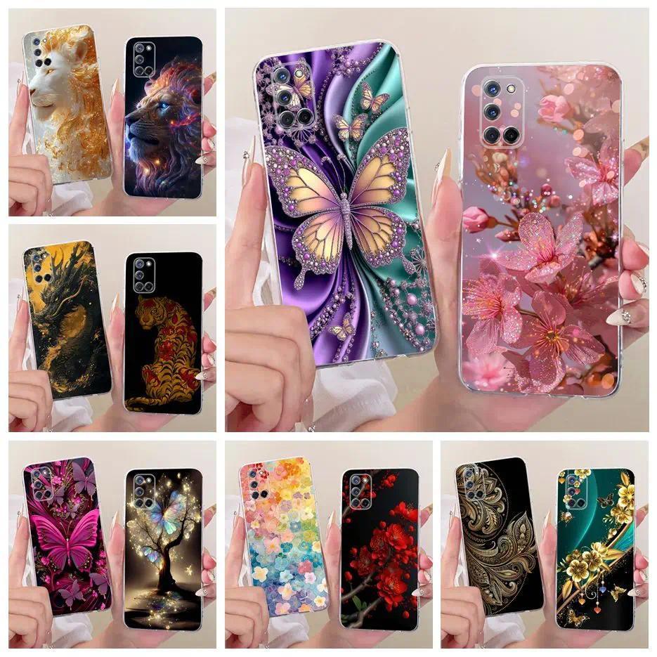 Dành Cho Oppo A52 Ốp Lưng Oppo A72 A92 Phong Cách Bướm Sơn Mềm Mỏng Ốp Lưng Điện Thoại Oppo A92 A 52