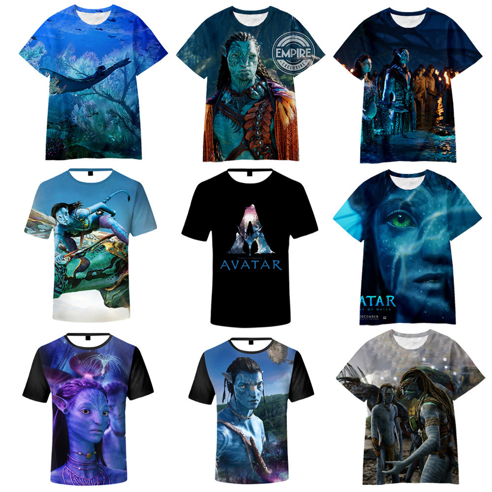 Xuyên biên giới Avatar 2 Avatar The Way of Water Áo thun ngắn tay dáng rộng 3U5P