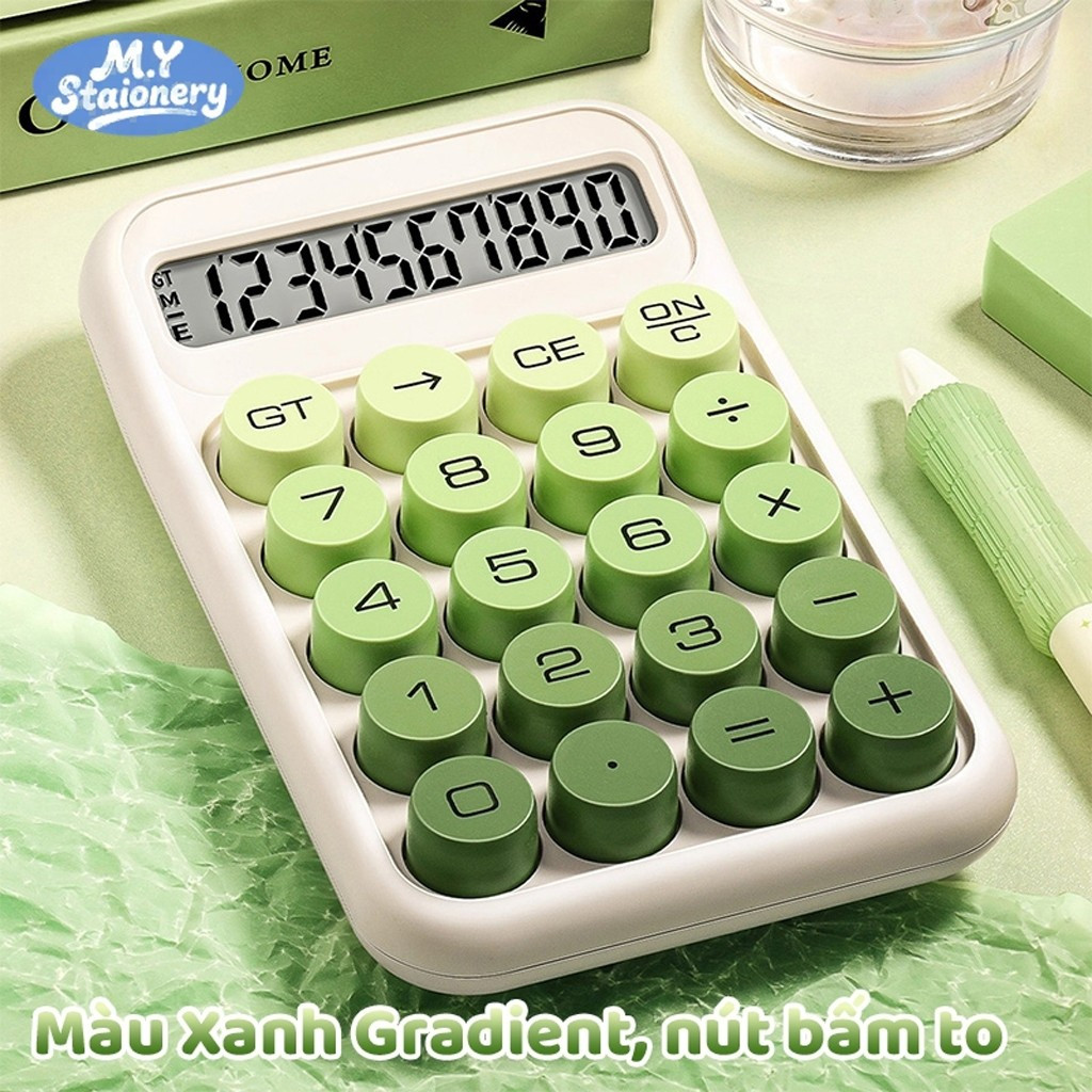 Máy Tính Bỏ Túi M.Y Muyuan 10 Chữ Số – Phím Cơ, Thiết Kế Nhỏ Gọn