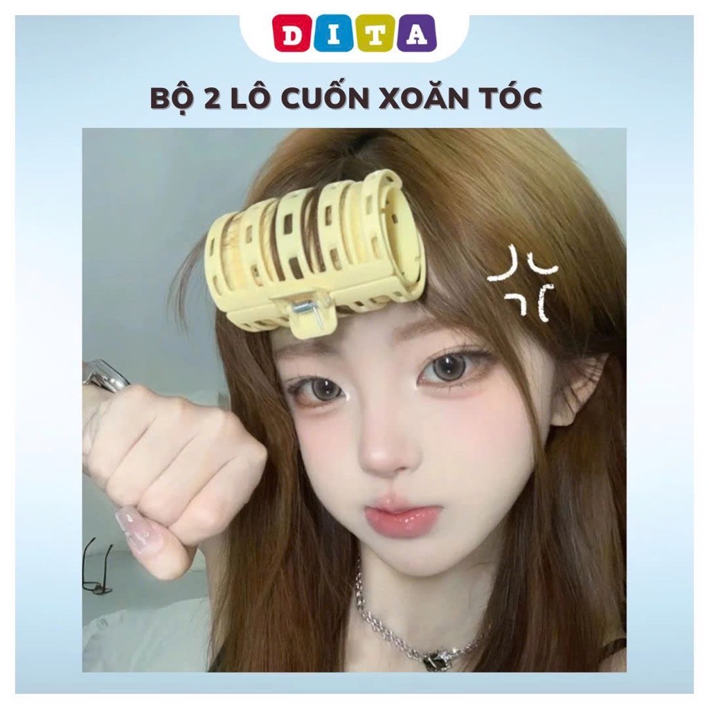 Bộ 2 lô uốn tóc xoăn không nhiệt DITA