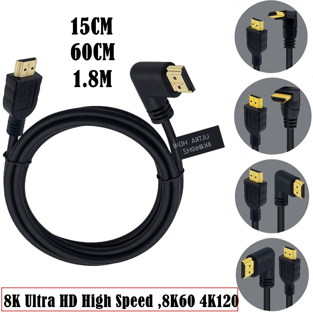 [Lô trên 2] Trái phải 90°Phiên bản cong 2.1 HDMI 8K 4K120HZ / 8K60HZ / 7680X4320 Cáp HD
