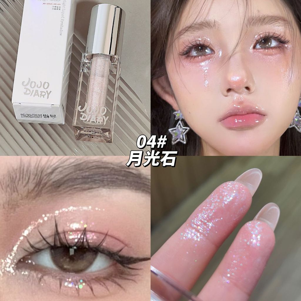 Son JOJO DIARY Galaxy Star Liquid Eyeshadow Highlighter Brighten Pearlescent Sparkling Sequins