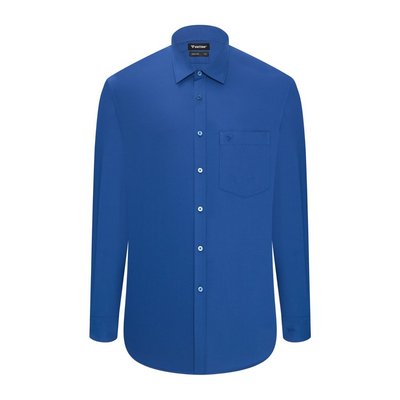 Áo sơ mi tay dài vạt tròn VIETTIEN vải Hoa hồng form REGULAR VT00000556