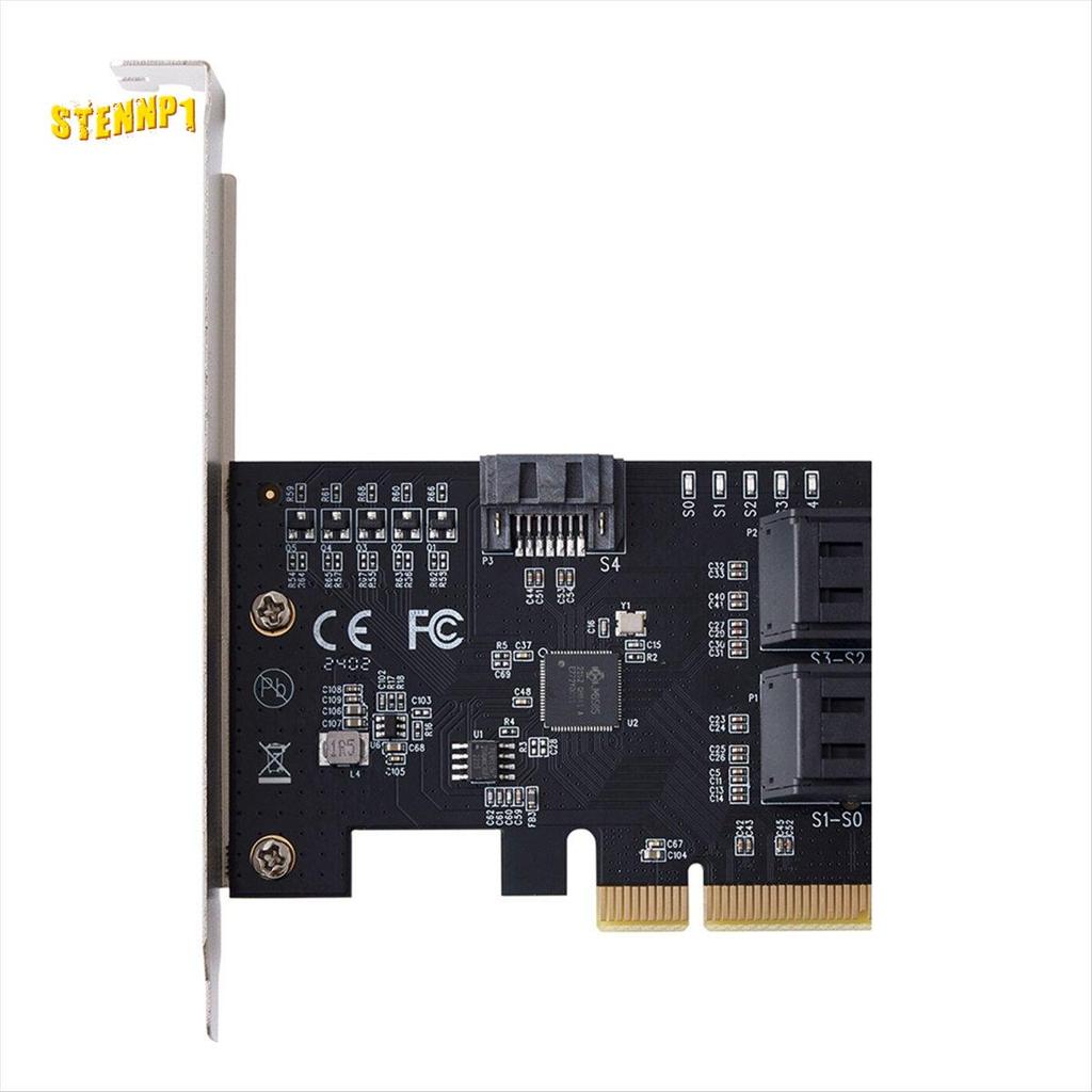 Bộ chuyển đổi 5 cổng III PCIE X4 sang 3.0 PCI Express Bộ chuyển đổi thẻ mở rộng đĩa cứng máy tính JM