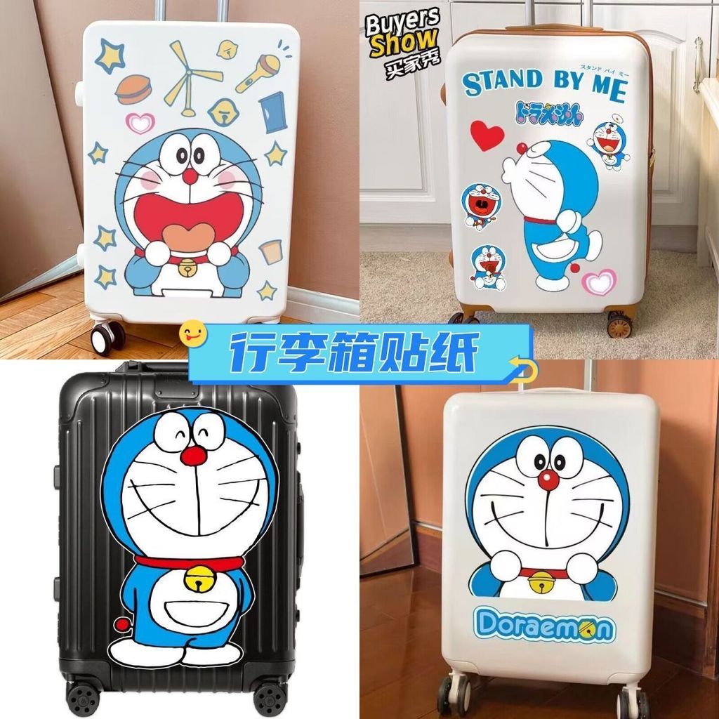 New Product#Cute Cartoon Doraemon a Dream Doraemon Mini Suitcase Sticker Laptop Travel Case Waterpro
