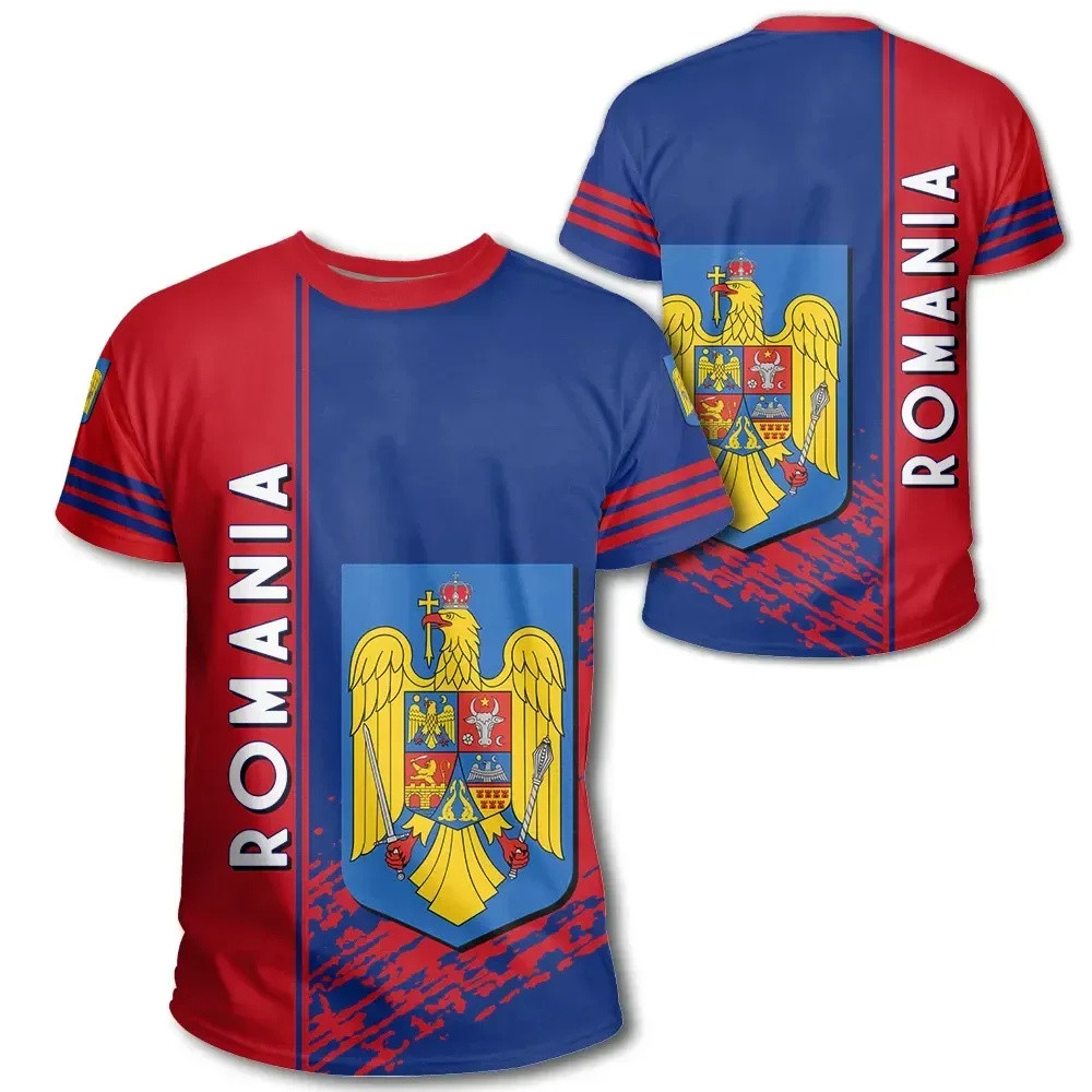 Áo Bóng Đá Thun Cho Nam với Thiết Kế Cờ Romania, Tây Ban Nha và Hà Lan
