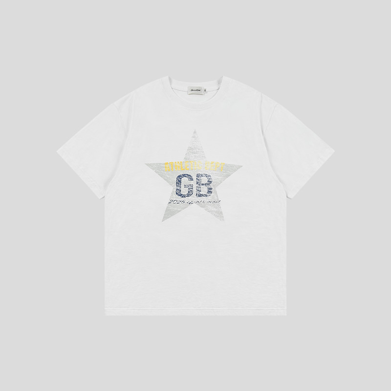Áo thun Cotton cao cấp 100% dành cho nam GOODBAI Athletic GB Retro Logo in hình cổ tròn Áo thun ngắn
