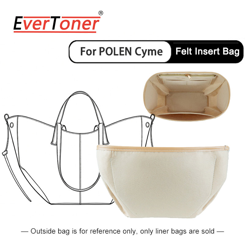 Túi chèn nỉ EverToner cho túi xách POLEN Cyme Mini M Túi xách nhiều túi sắp xếp hình dạng Keeper
