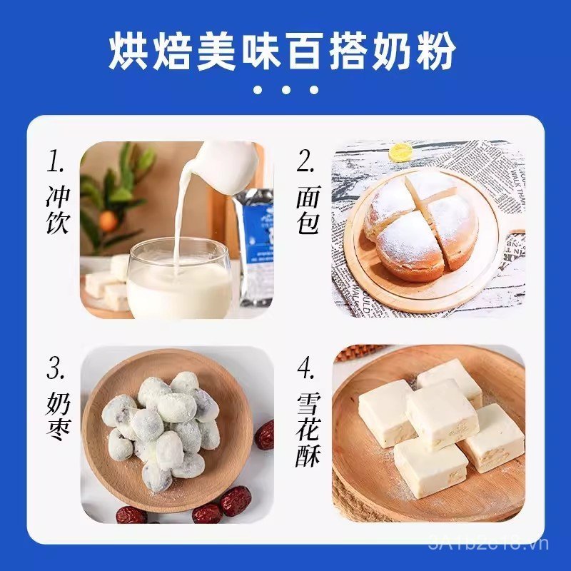 Nướng Miss Baking Cake Sữa Bột 100g Nougat Bông Tuyết Sắc Nét Sữa Ngày Chất Liệu Đặc Biệt Uống Sữa B