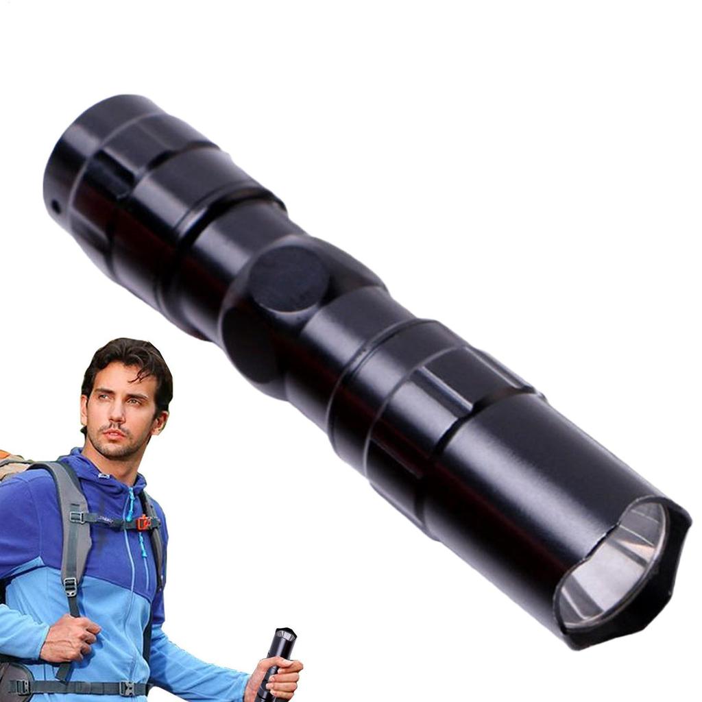 LED Torch Light Waterproof Camping Lamp High Lumens Battery Operated Pocket LED Flashlight with Lany