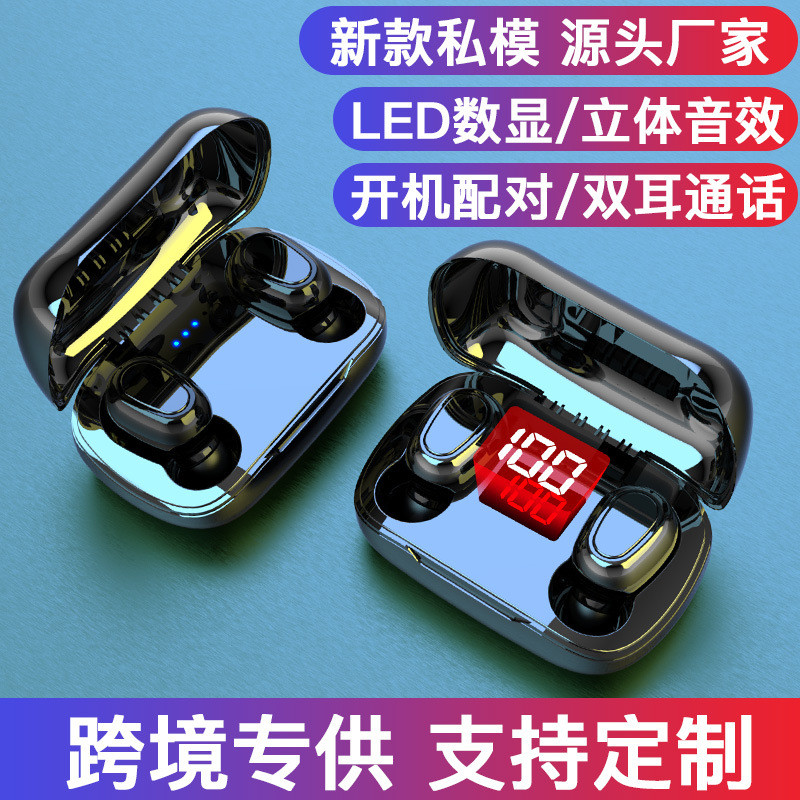 tai nghe bluetooth tai nghe Tai nghe Bluetooth L21 L21 5.0 Màn hình kỹ thuật số trong tai âm thanh n