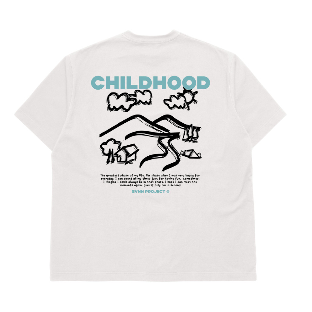 Synn Project T Shirt Childhood Baju Kaos Pria Dewasa Distro Combed 24S