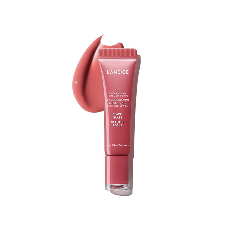 LANEIGE Glaze Craze Tinted Lip Serum: Hydrating Lip Serum dành cho môi bóng, nuôi dưỡng với Polypept