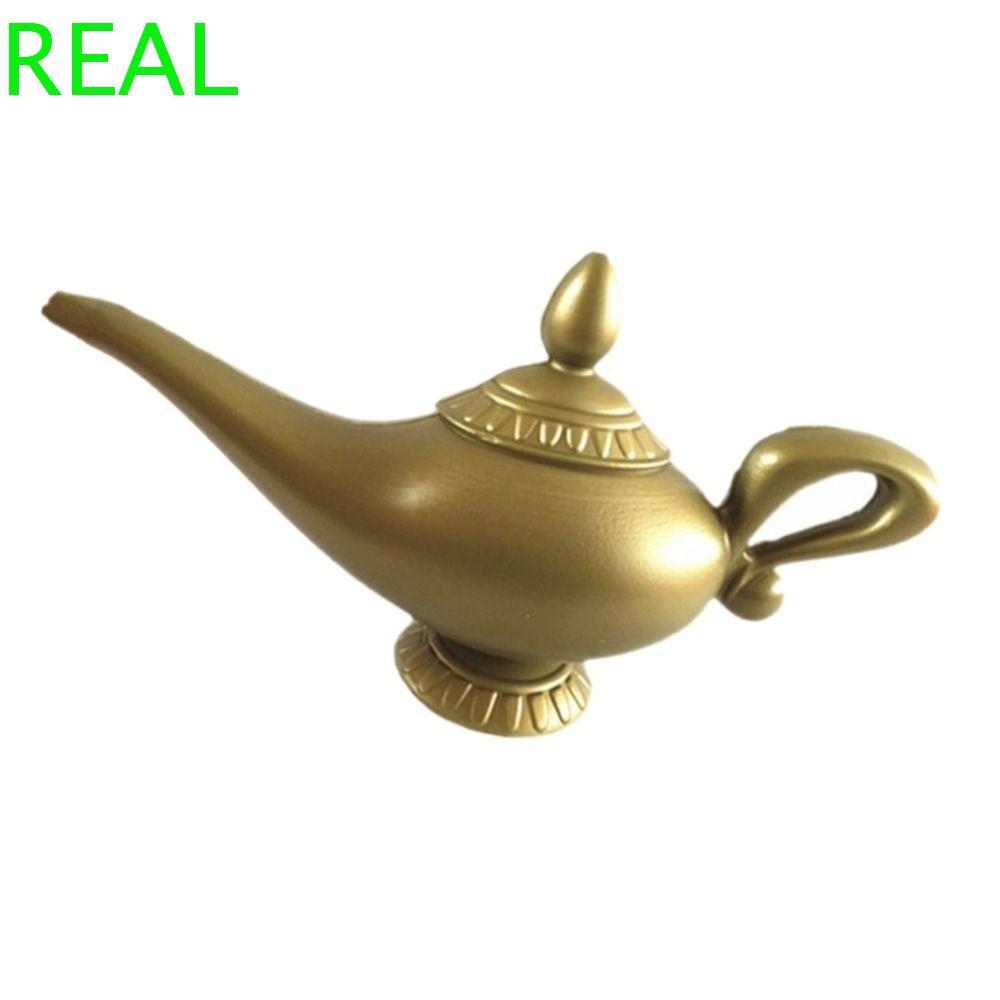 REAL Aladin Lamp Prop, Handmade Nhựa Aladin Đèn Thu Nhỏ, Hoạt Hình Thủ Công Đế Tròn Trang Phục Chống
