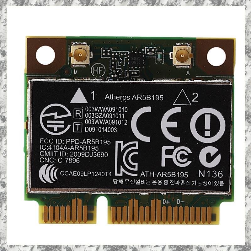 [D E O K] AR9285 AR5B195 150M + BT3.0 Thẻ không dây PCI-E Half Mini SPS:593127-001 592775-001 cho 43