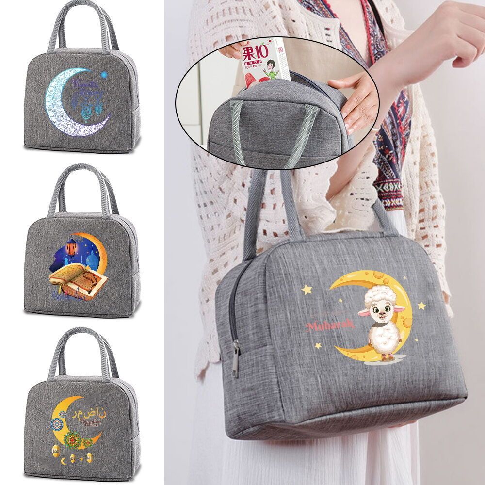 Handbag storage bag New Design Fashionable Bento box storage bag Student lunch box Muslim's Holy Mon