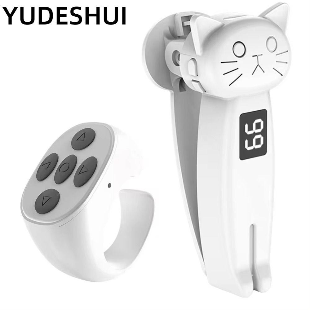 YudhEI Electric Auto Page Turner, Thiết bị bấm ngón tay ABS tương thích Bluetooth, Tắt tiếng Mini Di