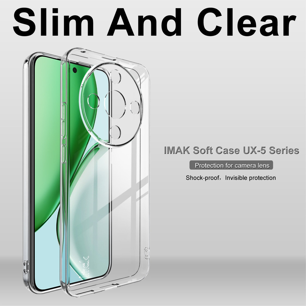 Vỏ Imak cho Honor X9D 5G Ốp điện thoại TPU mềm trong suốt cho Honor X70 5G Vỏ chống sốc silicon tron