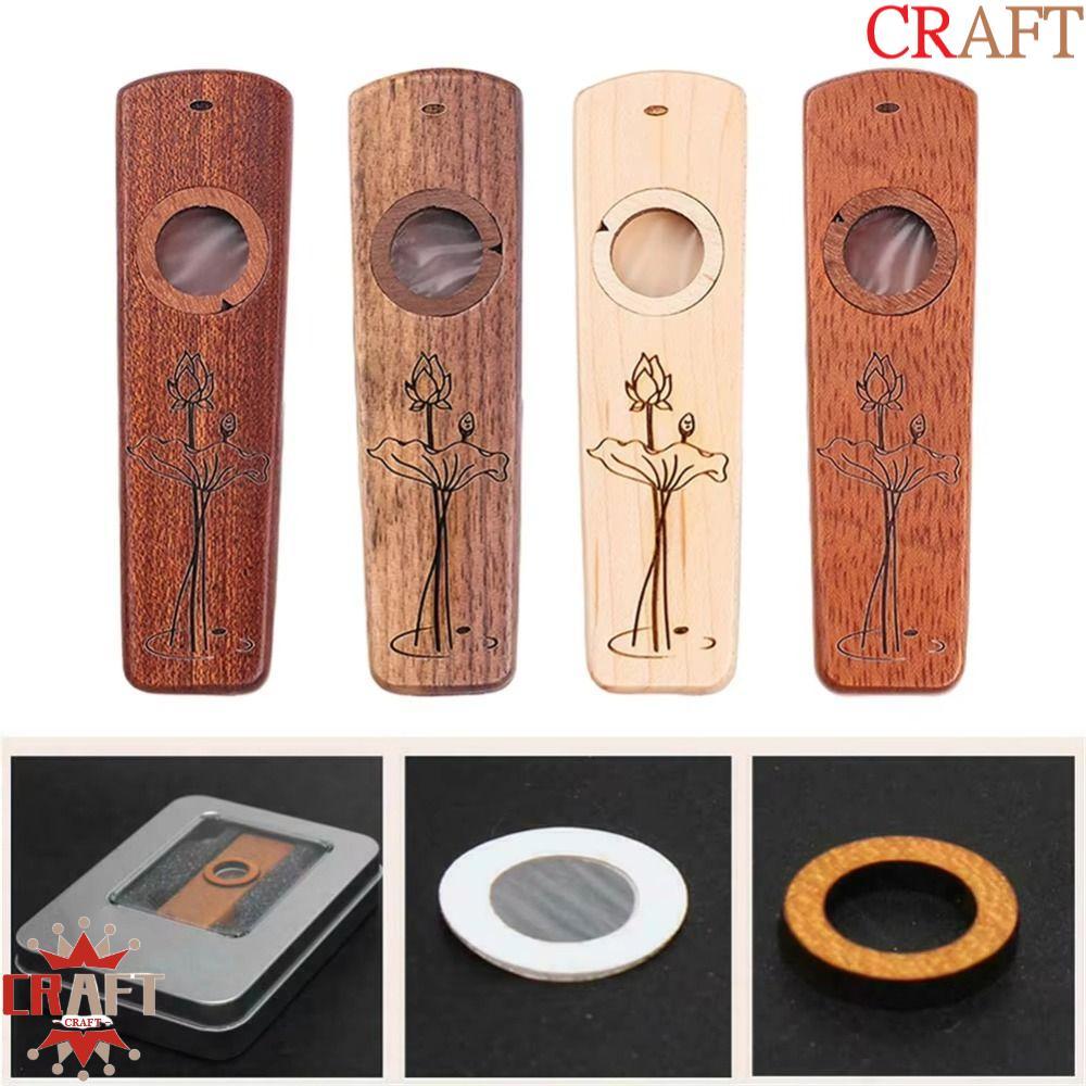 CRAFT Gỗ Kazoo, Nhạc cụ gió cầm tay sáng tạo, Harmonica Miệng Chuyên nghiệp Dễ dàng học Nhạc cụ Kazo