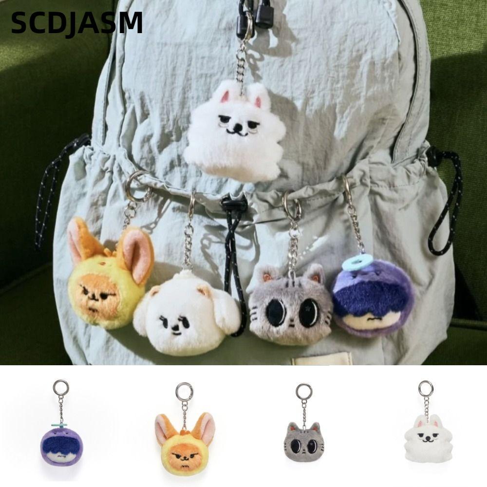 SCDJASM PPULBATU Móc khóa sang trọng, Búp bê sang trọng hoạt hình Cotton TXT, Bộ sưu tập móc khóa độ