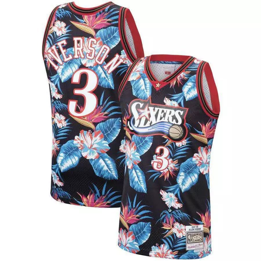 Áo jersey số 76ers của Iverson - phiên bản retro thời trang, lưới thể thao