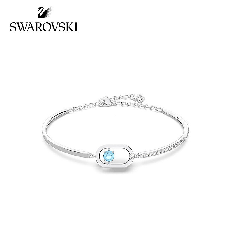 SWAROVSKI Vòng Tay Nữ Bạc Vòng Tay Thiên Nga Vòng Tay Pha Lê Vòng Tay Vòng Tay Có Thể Điều Chỉnh Dễ 