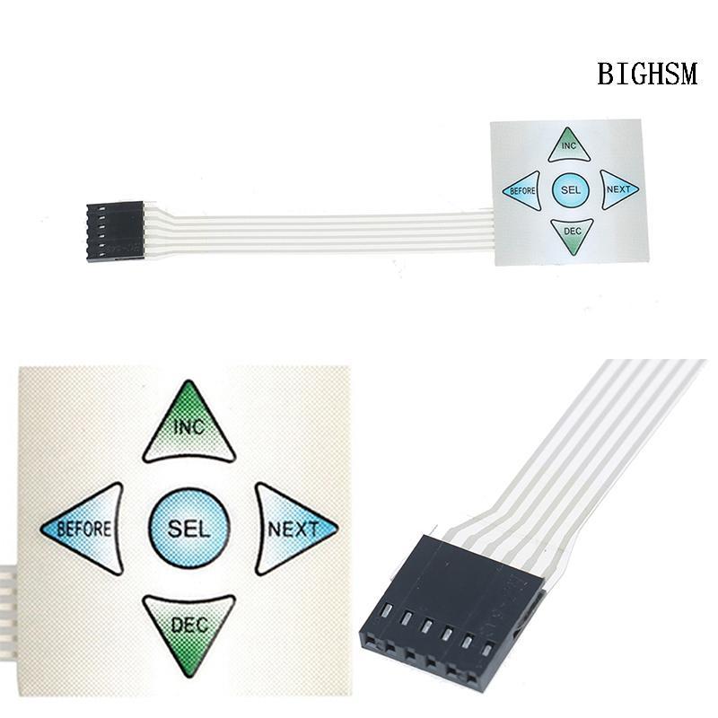 BIGHSM 5 phím Ma trận mảng 1x5 màng chuyển đổi bàn phím bàn phím bảng điều khiển 40 * 40mm SKK