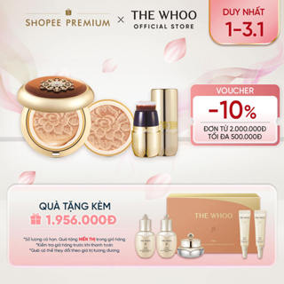   THE WHOO OFFICIAL   Tặng 1 lõi  Phấn nước trang điểm chống nắng chống lão hóa Cheongidan Essence Cushion SPF50+ PA+++ 