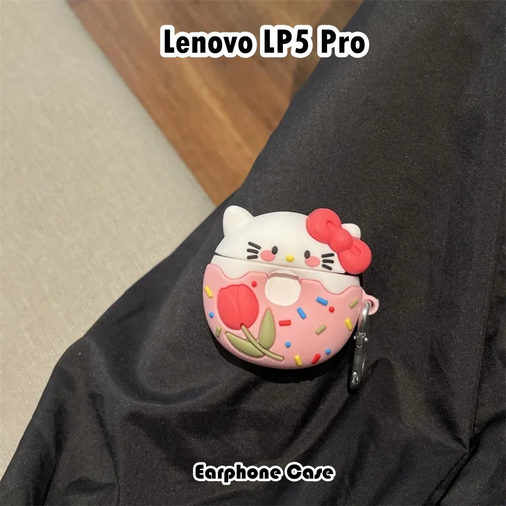 Dành Cho Lenovo LP5 Pro Ốp Lưng Hoạt Hình Dễ Thương Silicon Mềm Vỏ Tai Nghe