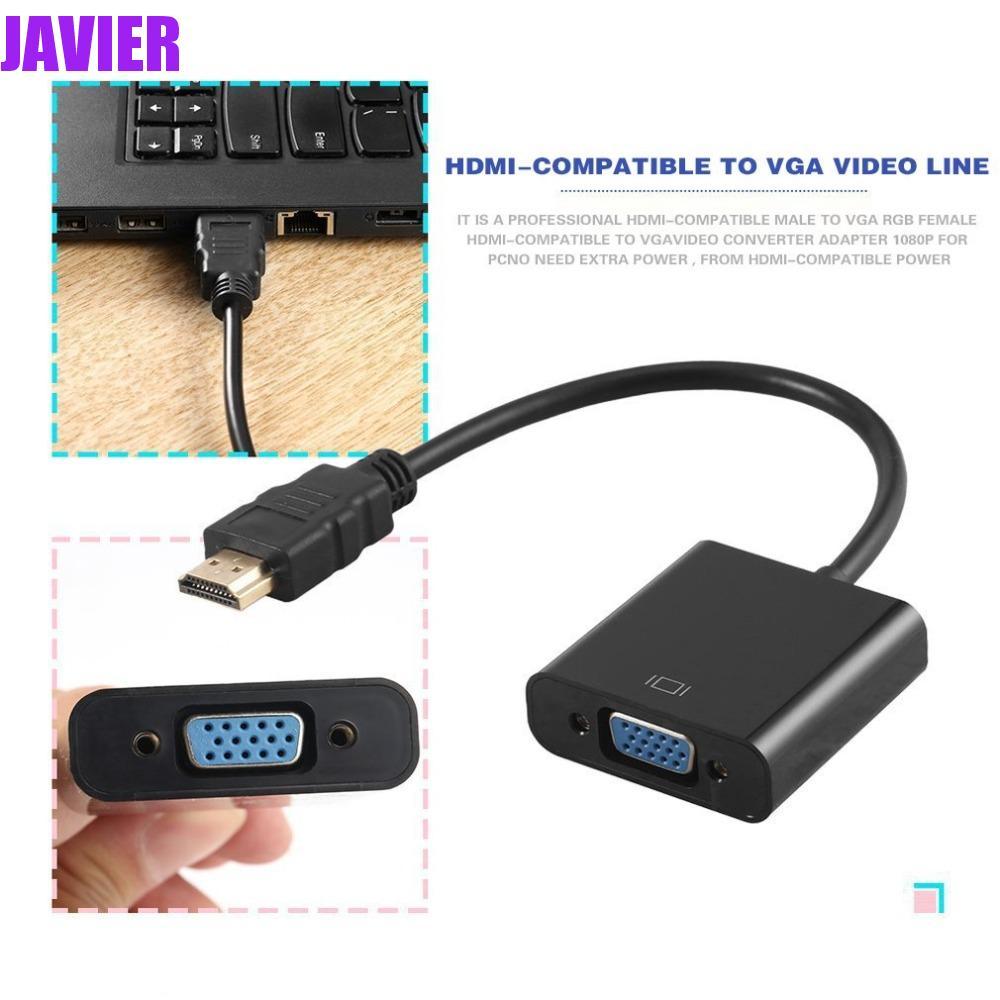 JAVIER HDMI Male Sang VGA RGB Female, HDMI Sang VGA Adapter Cáp HDMI Sang VGA Chuyển Đổi, Cắm Và Chạ