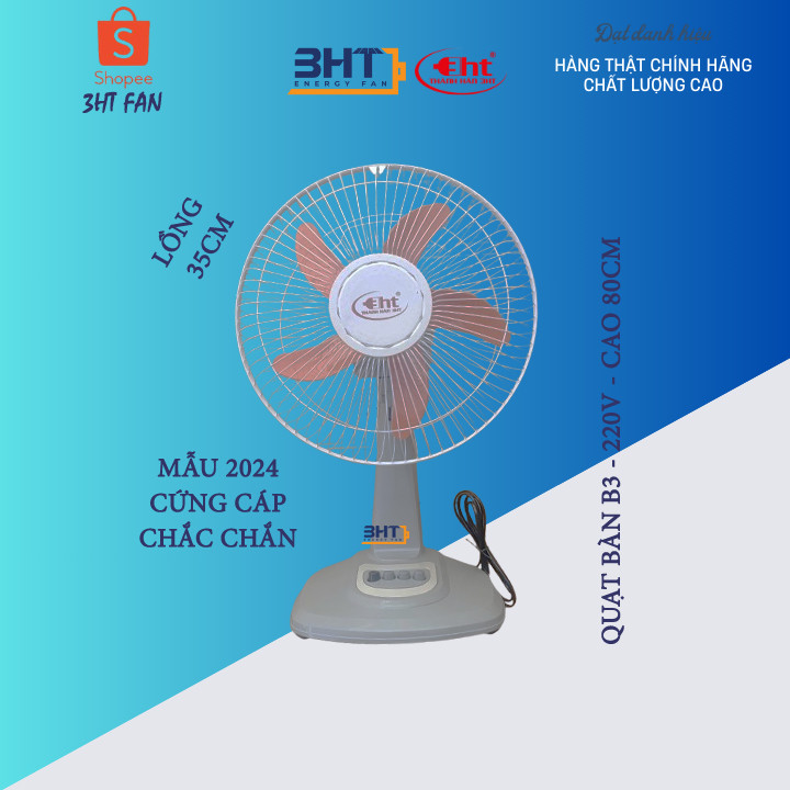 (BỘ LINH KIỆN RÁP) - QUẠT BÀN B300 - 220V 3ht.