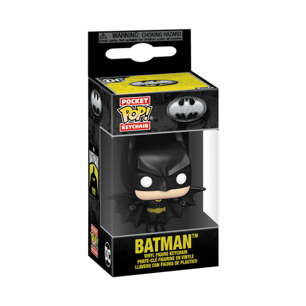 Funko Pocket POP Móc khóa Kỷ niệm 85 năm Batman - Đồ chơi móc khóa hình Batman