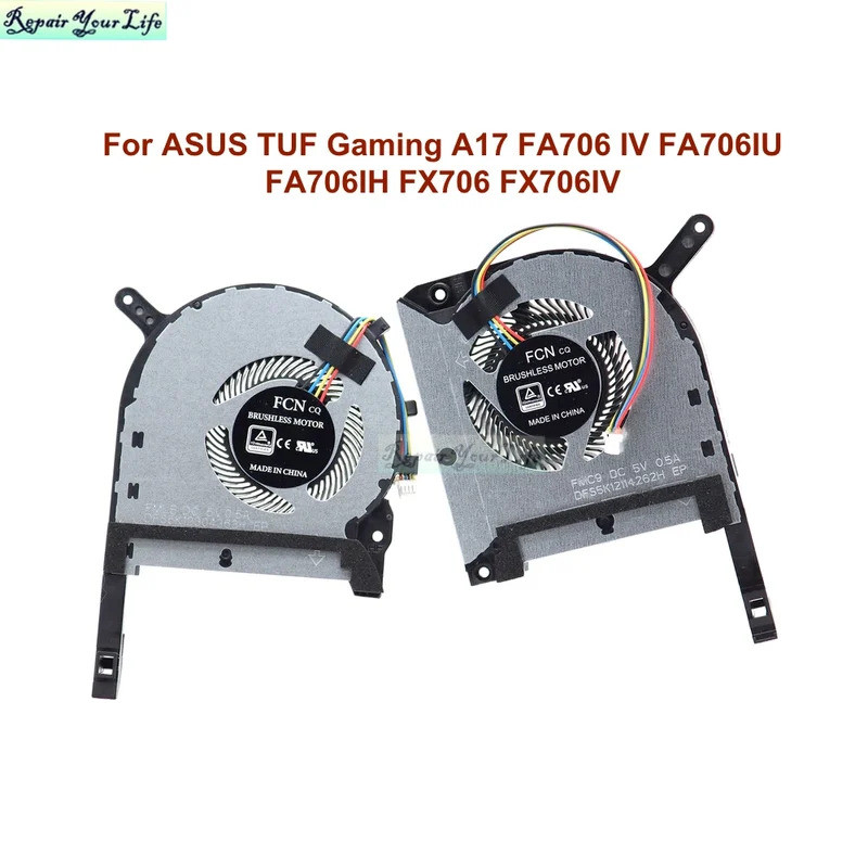 GPU CPU Quạt Làm Mát Cho ASUS TUF Gaming A17 FA706 IV FA706IU FA706IH FX706IV FX706IU FX706IU FX706I
